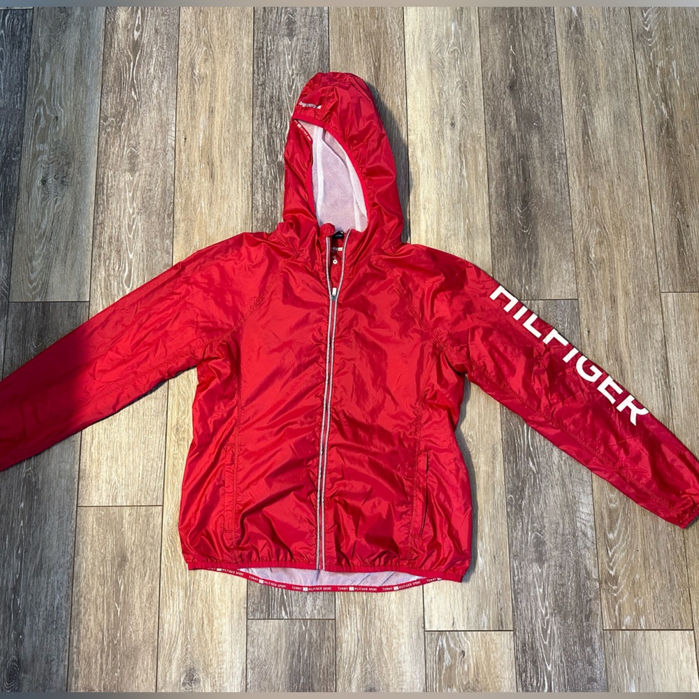Tommy Hilfiger Bright Red Raincoat